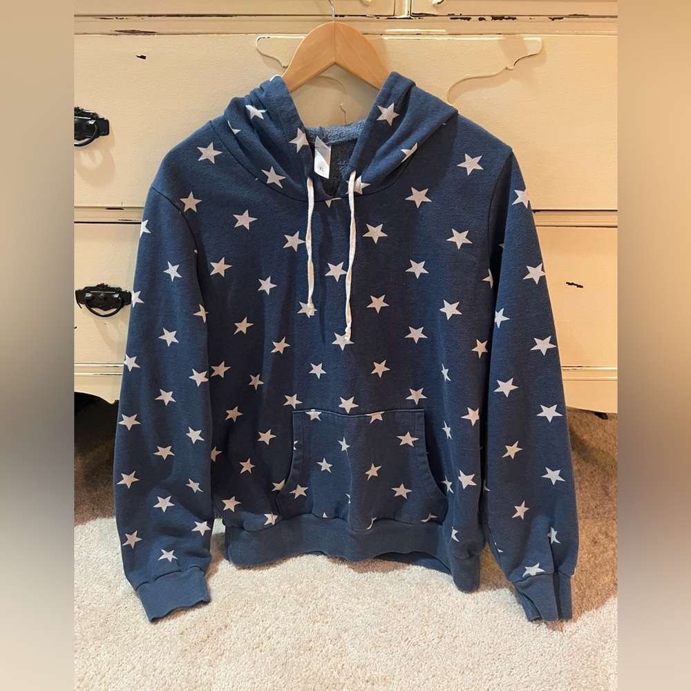Alternative Blue Star Hoodie Size Large